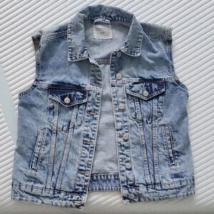 Light Wash Denim Vest